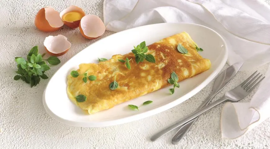 Fransk omelet med ost