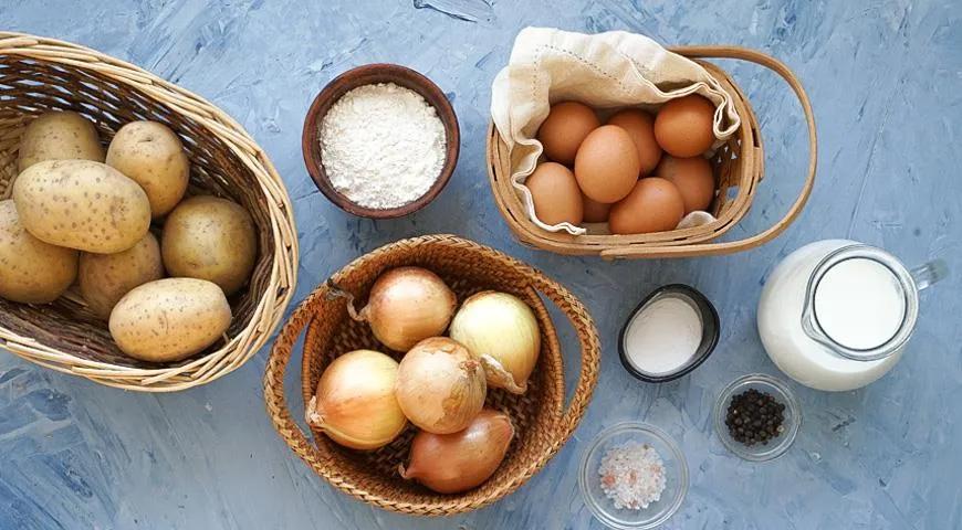 Ingredienser til kartoffelpandekager